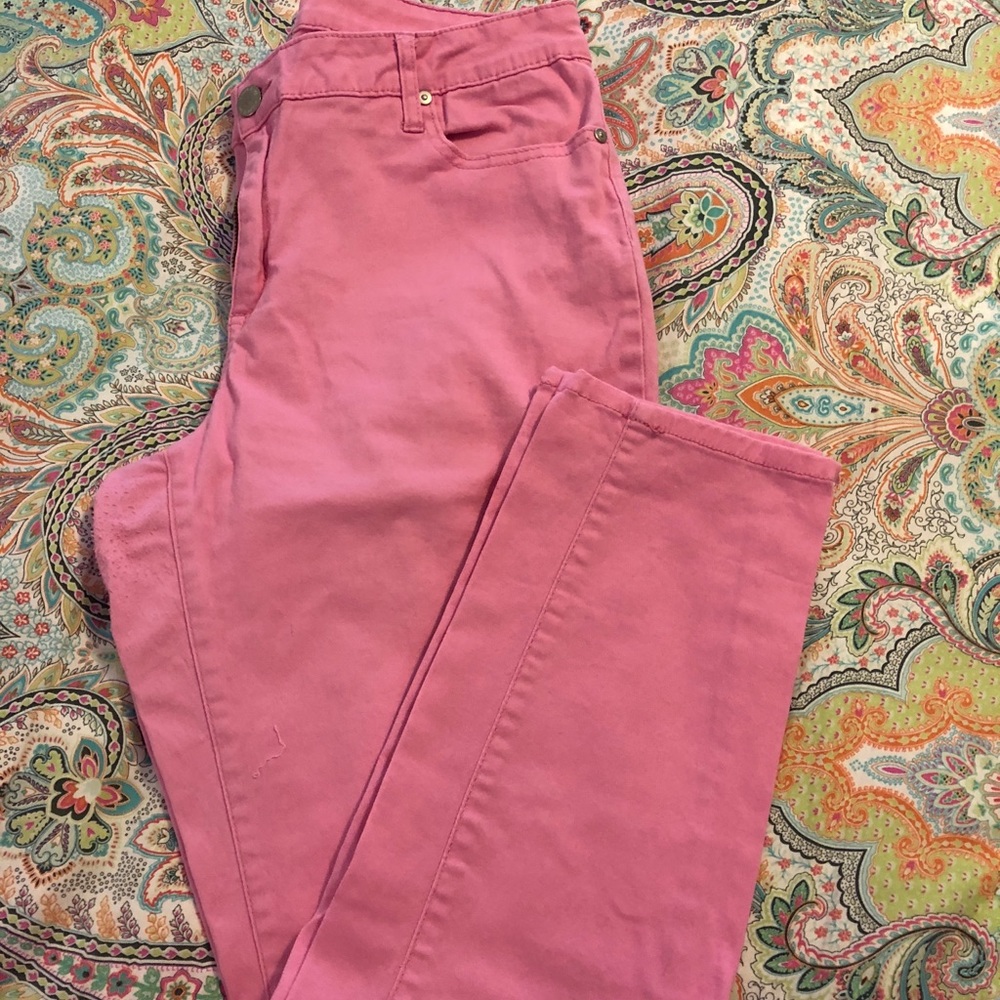 Crown & Ivy pink denim